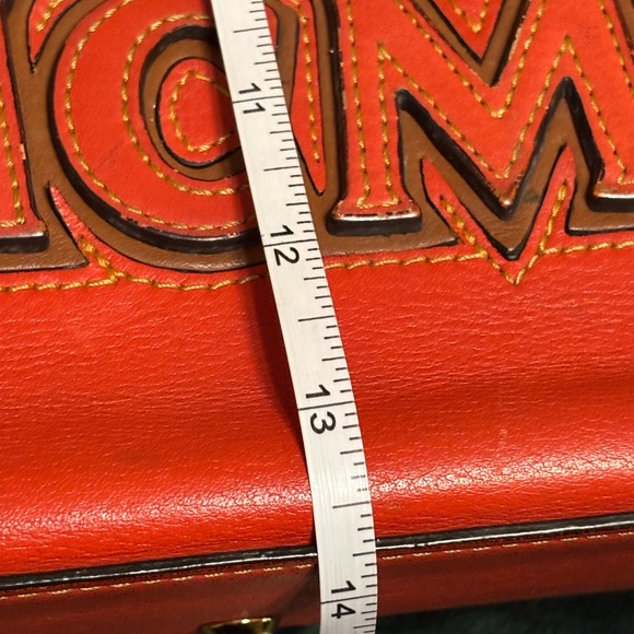 MCM Tan and Red Leopard Tote - Picture 9 of 12